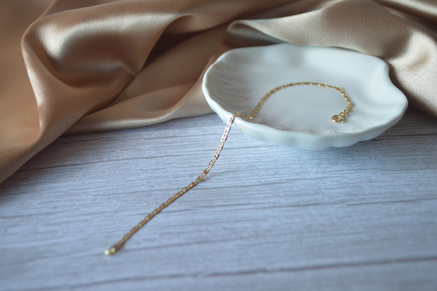 18k Gold Italian Round Chain braclet
