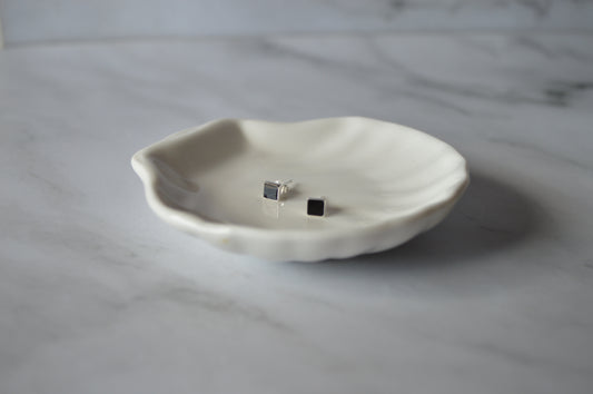 925 sterling silver square stud