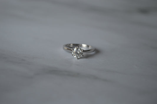 925 sterling silver moissanite  ring
