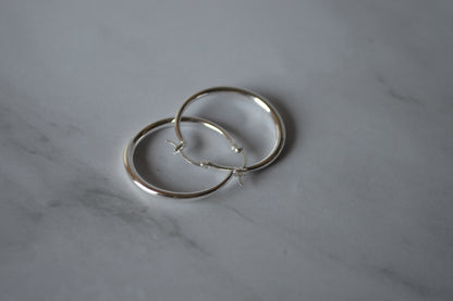 925 sterling silver  hoop earring