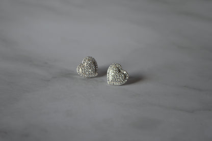 Radiant Heart 925 Silver Earrings