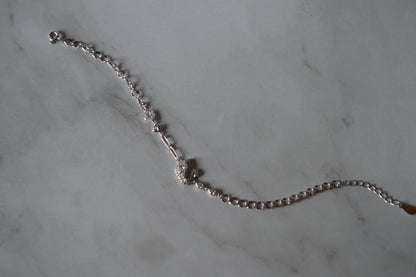 925 sterling silver cubic zirconia swan  Bracelet