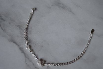 925 sterling silver cubic zirconia swan  Bracelet