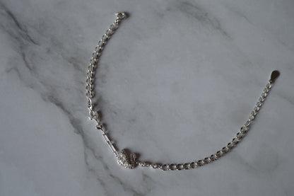 925 sterling silver cubic zirconia swan  Bracelet