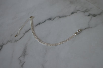 Sterling Silver 925 Adjustable Fine Link Bracelet – Minimalist Everyday Shine
