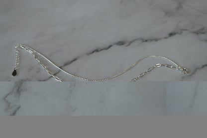 Sterling Silver 925 Dual Chain Bracelet