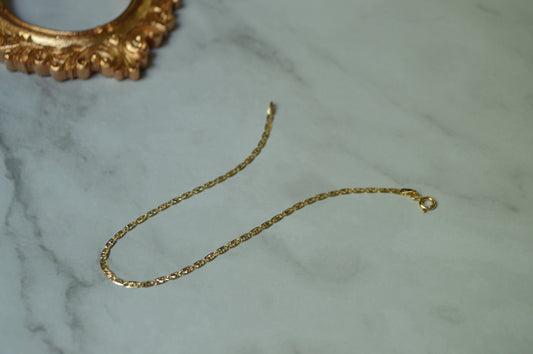 18k Solid Gold Italian Rope Chain Bracelet – 7.5 Inches