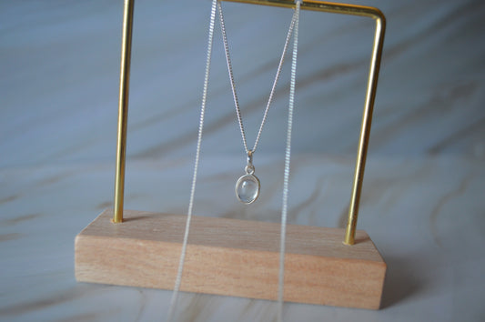 GS0509 Silver chain with original Moonstone pendant