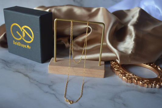 GS0534  18k original gold chain desing necklace
