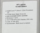 HP 15.6 inch Touchscreen Laptop Intel Ultra 5 125H/8GB RAM/512GB SSD Silver