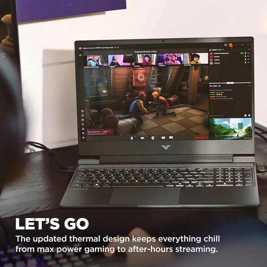 HP - Victus 15.6" 144Hz Full HD Gaming Laptop - Intel Core i5 13420H  - 8GB Memory - NVIDIA GeForce RTX 3050 - 512GB SSD - Mica Silver
