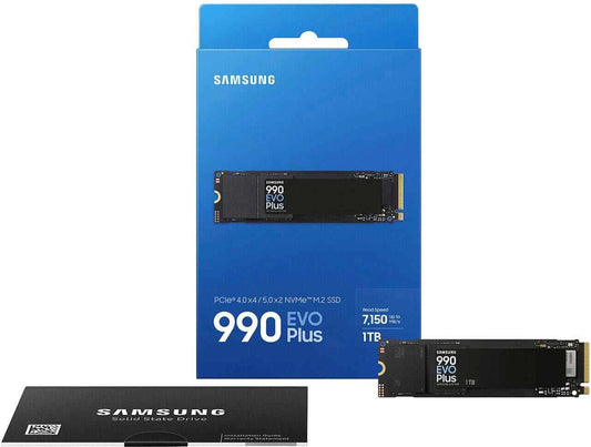 Samsung - 990 EVO PLUS SSD 1TB, PCIe Gen 4x4 | 5x2 M.2 2280, Speeds Up to 7,150 MB/s