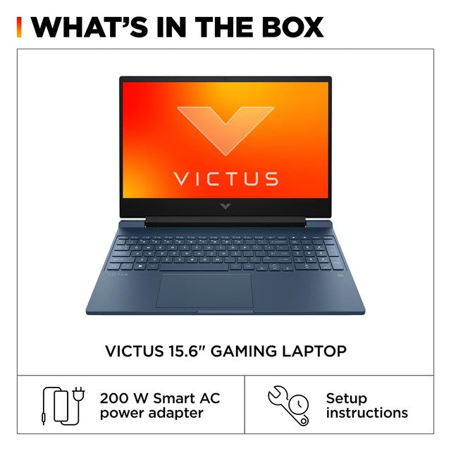 HP - Victus 15.6" Full HD 144Hz Gaming Laptop - Intel Core i5 - 8GB Memory - NVIDIA GeForce RTX 3050 - 512GB SSD - Performance Blue