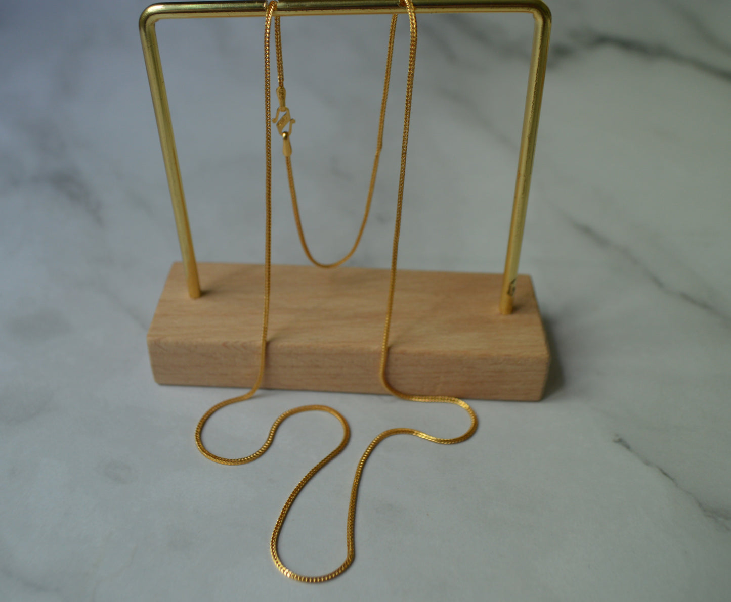 22k Solid Gold Snake-Design Necklace – 20.7 Inches