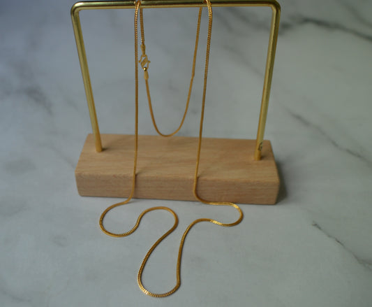 22k Solid Gold Snake-Design Necklace – 20.7 Inches