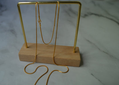 22k Solid Gold Snake-Design Necklace – 20.7 Inches